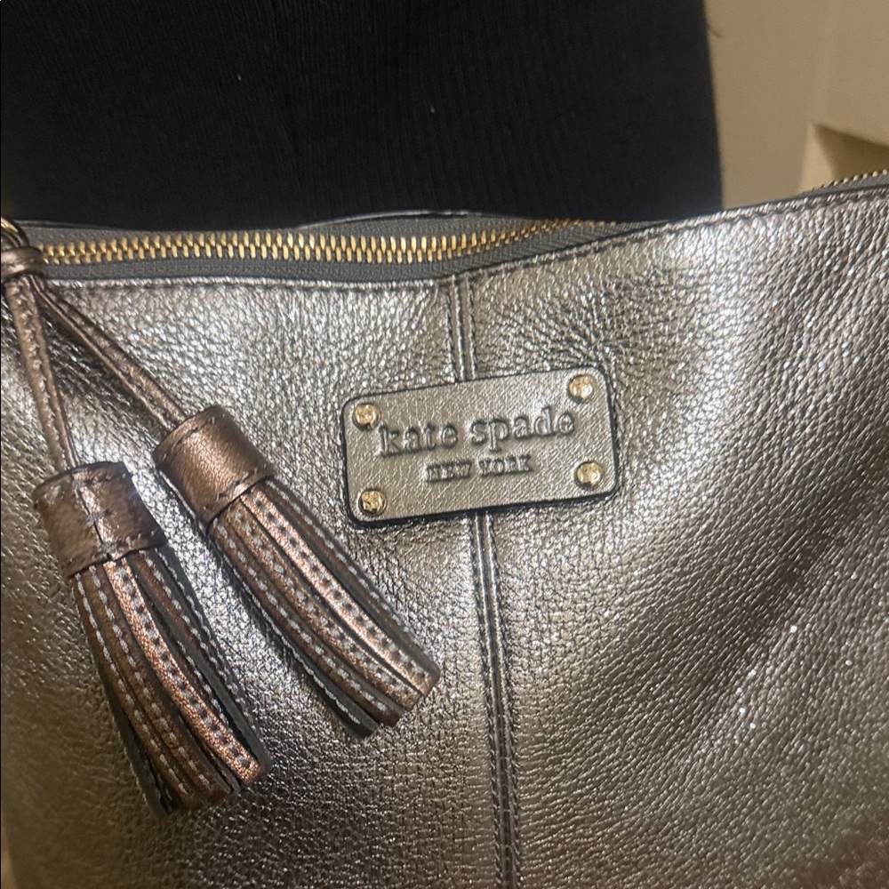Kate Spade Metallic Crossbody with Tassel - Picture 3 of 8
